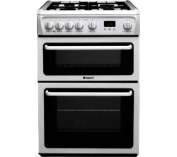Hotpoint Ultima HAG60P Gas Cooker - White